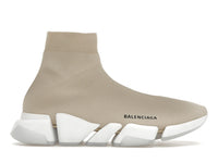 Balenciaga Speed 2.0 Recycled Sole Transparent Sole Beige