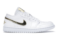 Jordan 1 Low Weiß Metallic Gold (Damen)