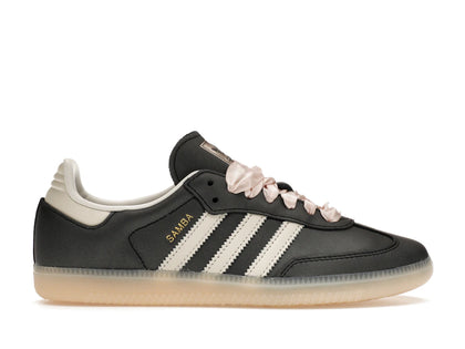 adidas Samba OG Black Pink Ribbon Laces (Women's) - authentic adidas sneakers