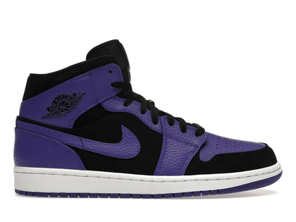 Jordan 1 Mid Black Dark Concord - authentic Jordan sneakers