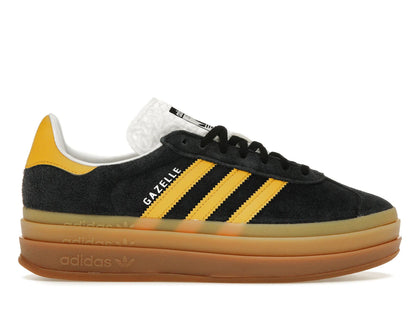 adidas Gazelle Bold Black Bold Gold (Women's) - authentic adidas sneakers