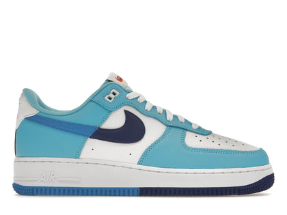 Nike Air Force 1 Low '07 LV8 Split Light Photo Blue Deep Royal - authentic Nike sneakers