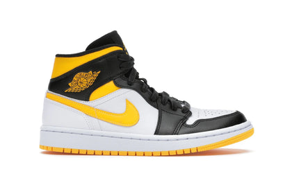 Jordan 1 Mid Laser Orange Black (Women's) - authentic Jordan sneakers