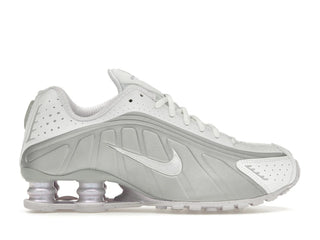 Nike Shox R4 White Metallic Platinum Barely Grape (Women's) - authentic Nike sneakers