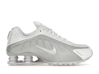 Nike Shox R4 White Metallic Platinum Barely Grape (Women's) - authentic Nike sneakers