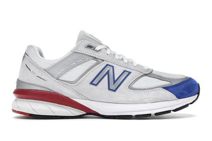 New Balance 990v5 Grey Royal Red - authentic New Balance sneakers