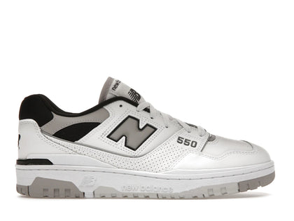 New Balance 550 White Concrete Black - authentic New Balance sneakers