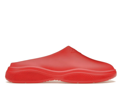 Prada Foam Rubber Mule Red - authentic Prada sneakers