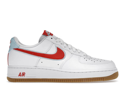 Nike Air Force 1 Low White Chile Red Glacier Ice - authentic Nike sneakers