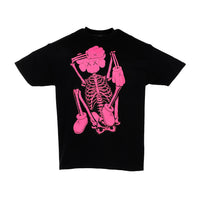 KAWS SKELETON NEW FICTION T-shirt Pink