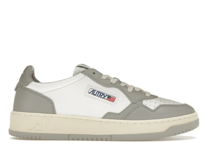 Autry Medalist Leather Low Grey White - authentic Autry sneakers