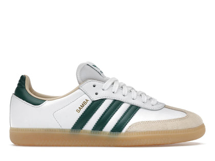 adidas Samba OG Cloud White Collegiate Green Gum - authentic adidas sneakers