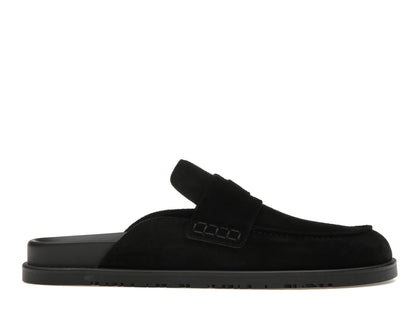 Hermes Go Mule Noir Suede Calkfskin (Men's) - authentic Hermes sneakers