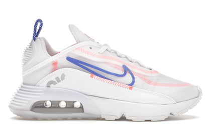 Nike Air Max 2090 White Flash Crimson Racer Blue (Women's) - authentic Nike sneakers