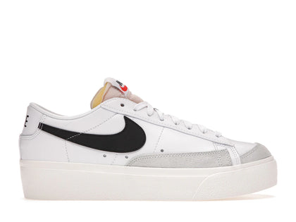 Nike Blazer Low Platform White Black (Women's) - authentic Nike sneakers