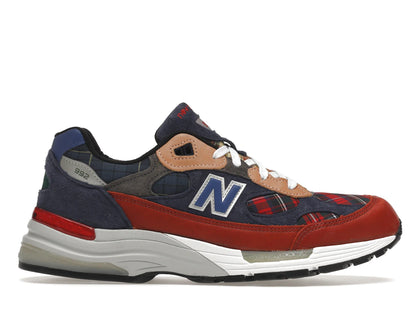 New Balance 992 Plaid Patchwork - authentic New Balance sneakers