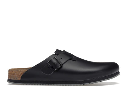 Birkenstock Boston Super Grip Leather Black - authentic Birkenstock sneakers