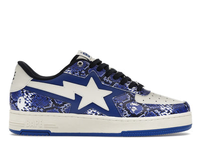 A Bathing Ape Bape Sta SSENSE Exclusive Blue Snakeskin