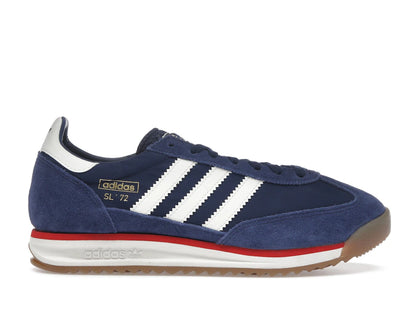 adidas SL 72 RS Dark Blue Off White Red - authentic adidas sneakers