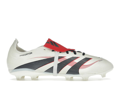 adidas Predator League Fold-Over Tongue FG/MG Off White Core Black Pure Ruby - authentic adidas sneakers