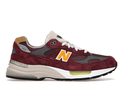 New Balance 992 Burgundy Gold - authentic New Balance sneakers