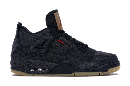 Jordan 4 Retro Levi's Black (Blank Tag) - authentic Jordan sneakers