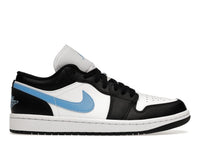 Jordan 1 Low Schwarz Universitätsblau Weiß (Damen)