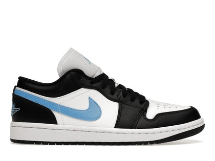 Jordan 1 Low Black University Blue White (Women's) - authentic Jordan sneakers