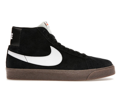 Nike SB Zoom Blazer Mid Black White Dark Gum - authentic Nike sneakers