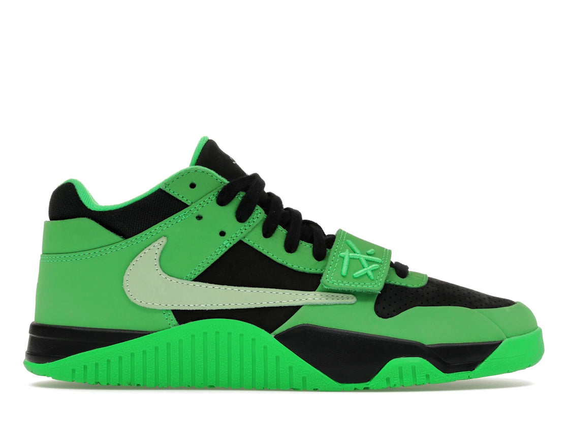 Jordan CJ1 T-Rexx Travis Scott Green Spark - vue 360