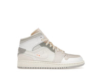 Jordan 1 Mid SE Craft Inside Out White Grey (GS)
