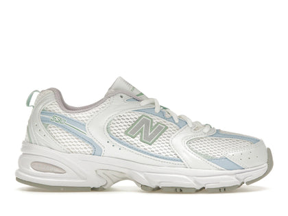 New Balance 530 White Light Chrome Blue Clay Ash - authentic New Balance sneakers
