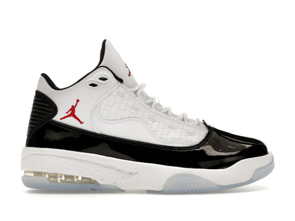 Jordan Max Aura 2 White Black Gym Red - authentic Jordan sneakers