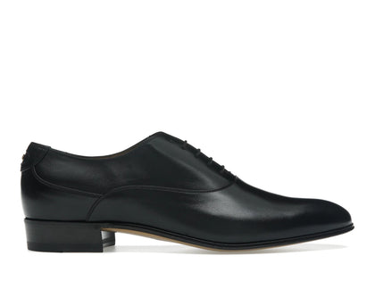 Gucci Lace-up Shoe With Double G Black - authentic Gucci sneakers