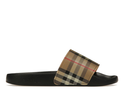 Burberry Check Print Slides Archive Beige (Women's)