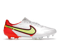 Nike Tiempo Legend 9 Elite FG White Bright Crimson Volt