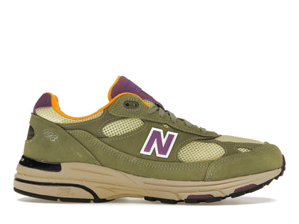 New Balance 993 MiUSA Teddy Santis Olive Leaf Maize - authentic New Balance sneakers
