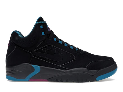 Nike Air Flight Lite II Mid Black Cyber Teal - authentic Nike sneakers