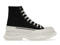 Alexander McQueen Tread Slick Lace Up Boot Black White