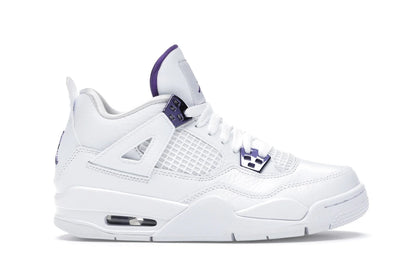 Jordan 4 Retro Metallic Purple (GS) - authentic Jordan sneakers