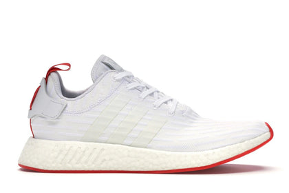 adidas NMD R2 White Core Red Two Toned - authentic adidas sneakers