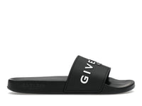 Givenchy Paris Flat Sandals Black White