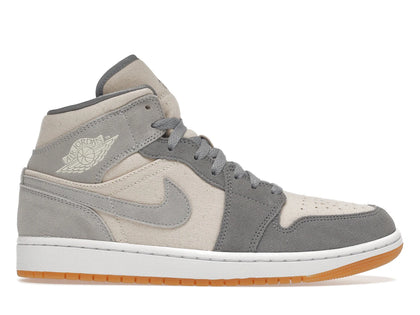 Jordan 1 Mid SE Coconut Milk Particle Grey - authentic Jordan sneakers