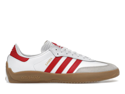 adidas Puig Samba Cloud White Better Scarlet Gum - authentic adidas sneakers