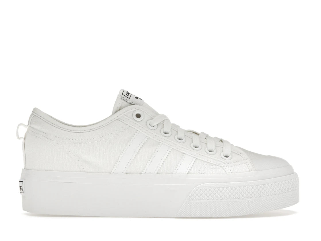 adidas Nizza Platform Triple White (Women's)