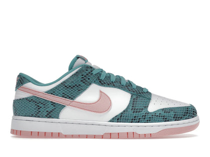 Nike Dunk Low Snakeskin Washed Teal Bleached Coral - authentic Nike sneakers