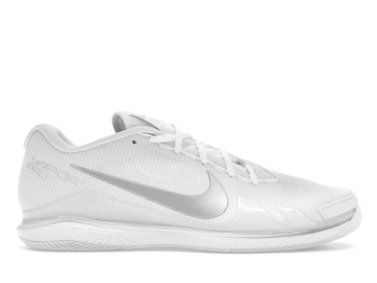 Nike Court Air Zoom Vapor Pro HC White Silver (Women's) - authentic Nike sneakers