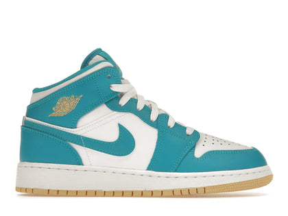 Jordan 1 Mid Aquatone (GS) - authentic Jordan sneakers