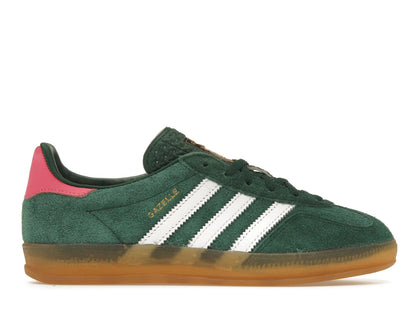adidas Gazelle Indoor Collegiate Green Lucid Pink (Women's) - authentic adidas sneakers