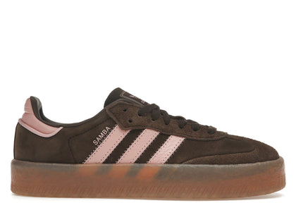 adidas Sambae Dark Brown Wonder Mauve (Women's) - authentic adidas sneakers